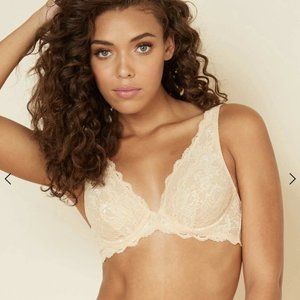 NWT Cosabella Never Say Never Candie Bra Blush 32D Italy Underwire Retail $85